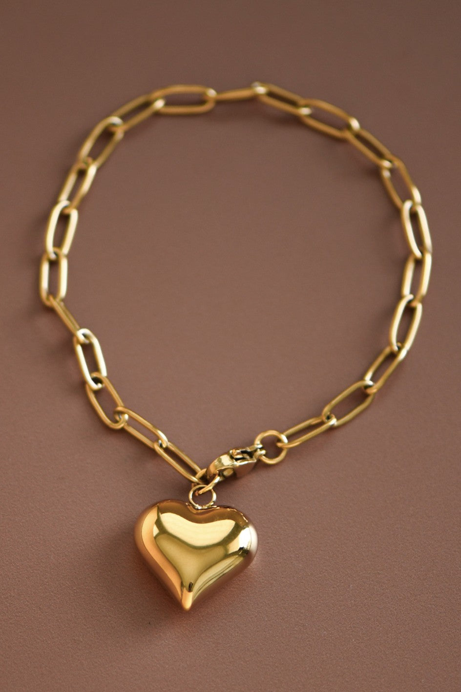 Gold Paperclip Bracelet