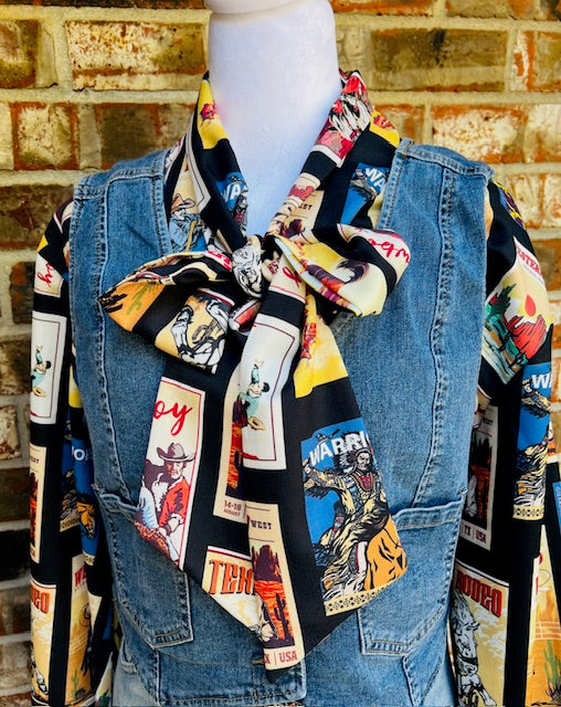 Western Stamps Blouse