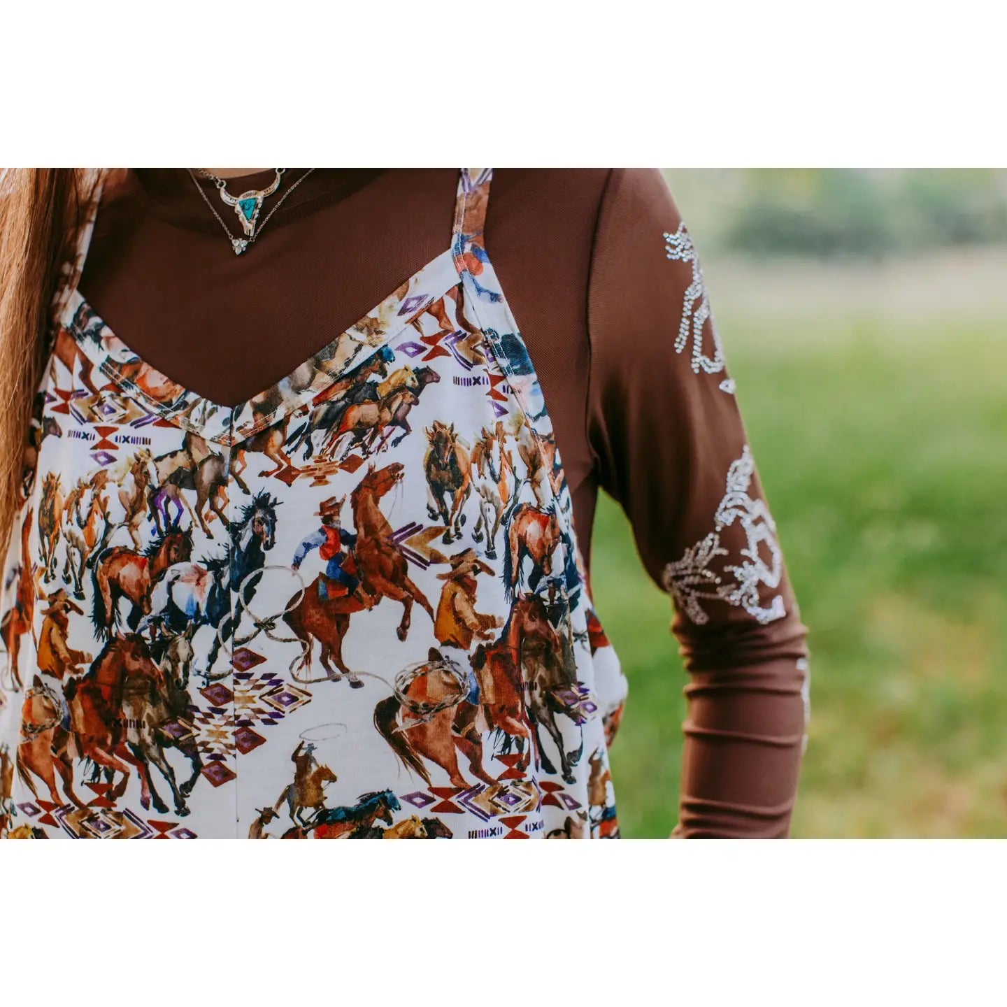 Western Print Jumpsuit