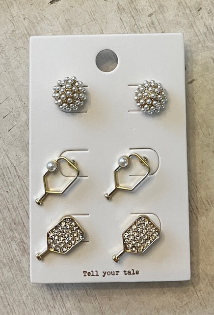 Erika Pickleball Paddle Earrings