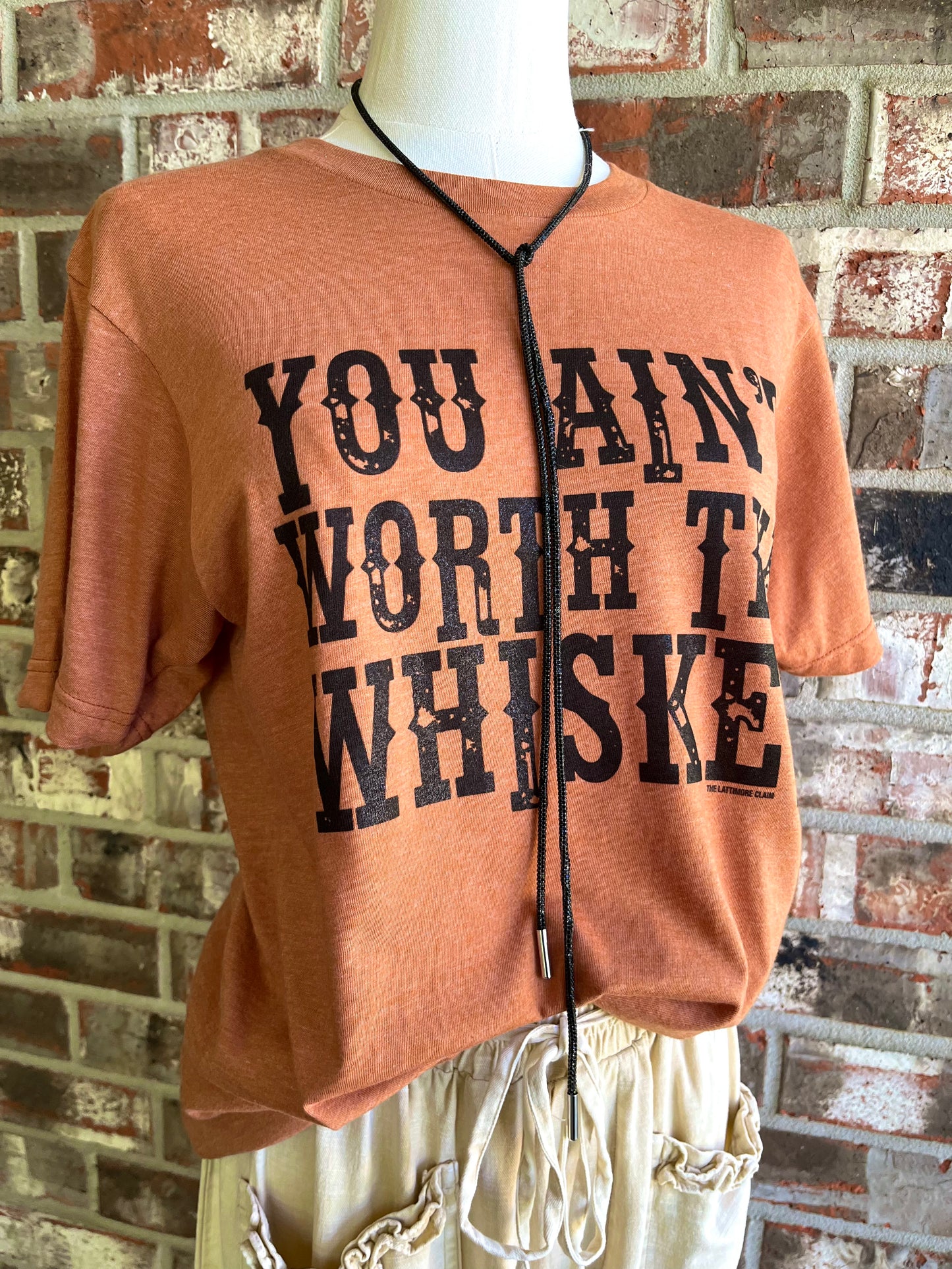 Rhinestone Lariat in Black