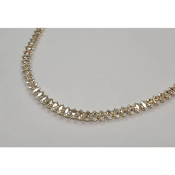 Marquise Cut Necklace - Gold