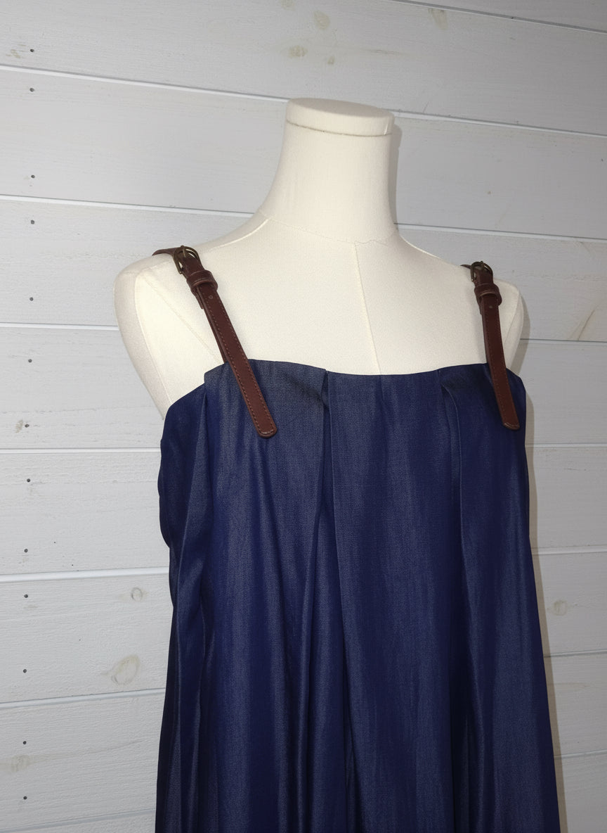 Lara Denim Dress with Straps