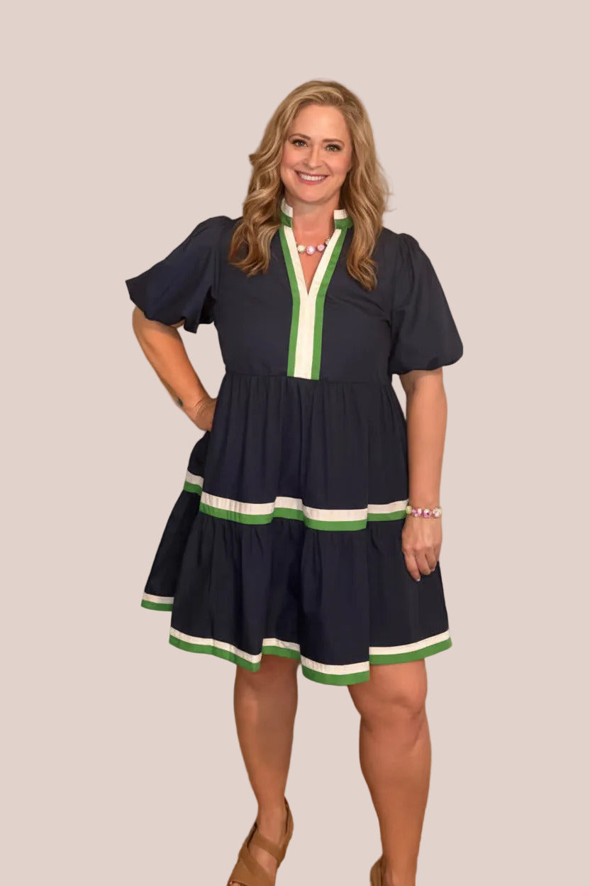 Short Bubble Sleeve Pullover