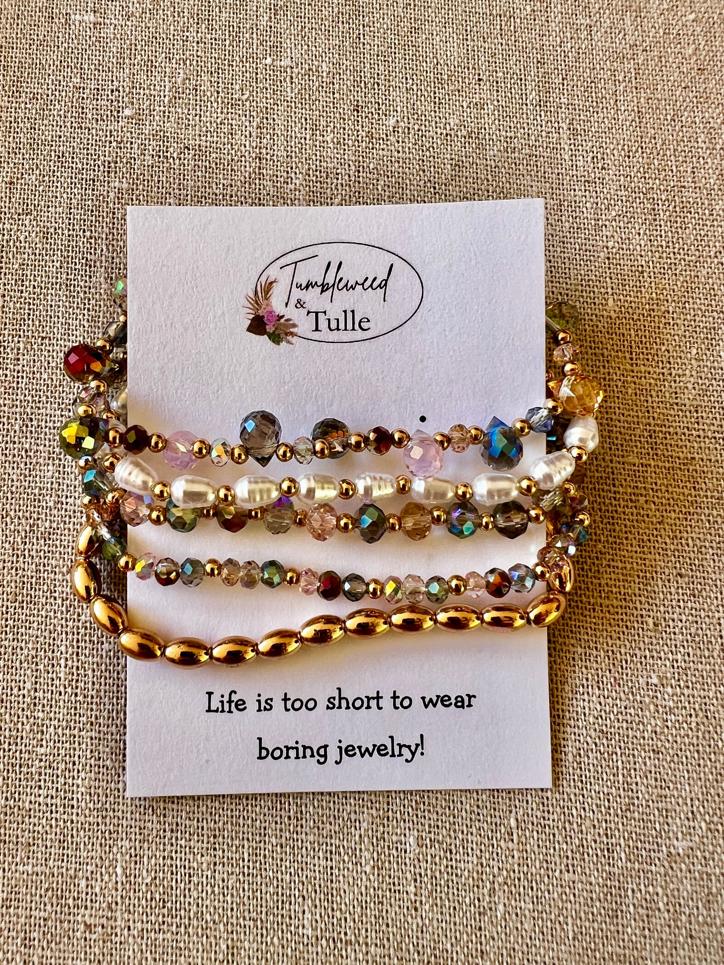 Joni Glass Bead Bracelet