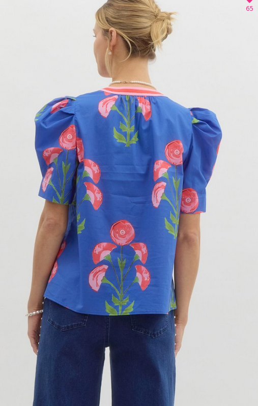 Rosey Floral Top