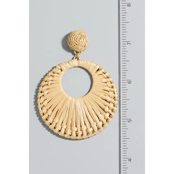 Raffia Dangle Earrings