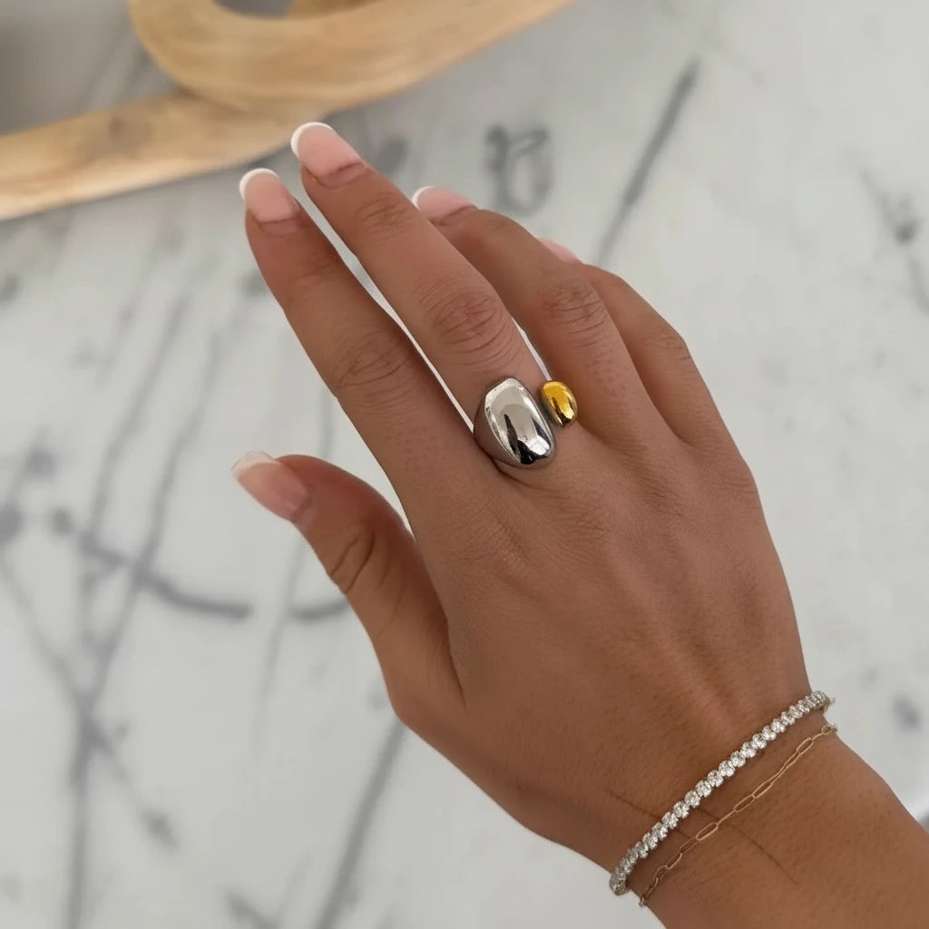 Mia Two Toned Ring