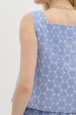 Emily Embroidered Chambray Short Set