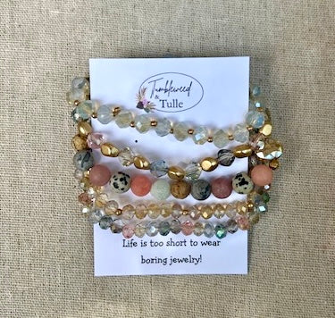 Jules Glass Bead Bracelet