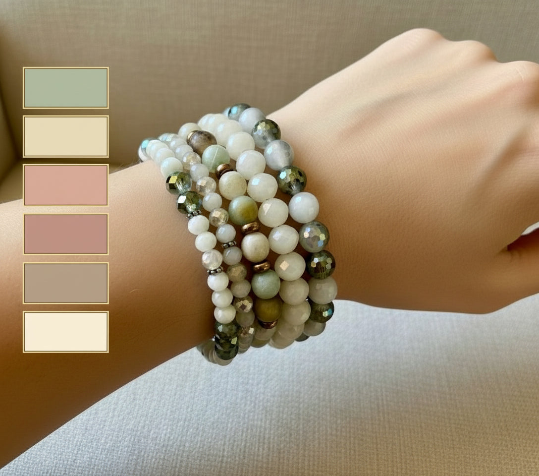 Robyn Glass Bead Bracelet Set