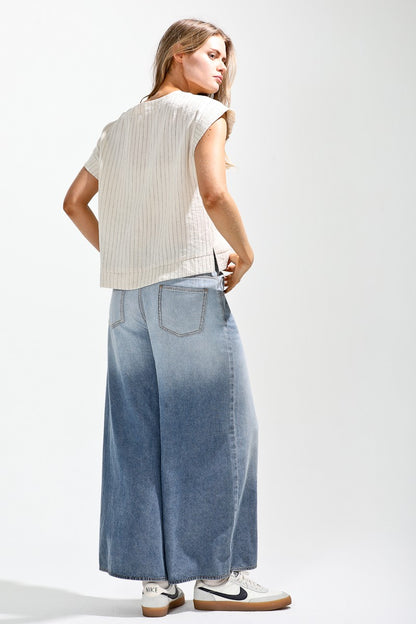 Sammy Wide Leg Denim Pants