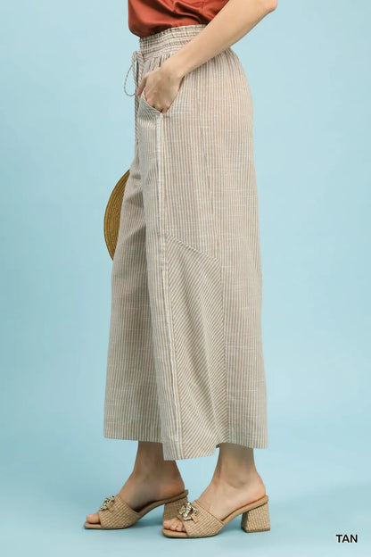 Jesse Linen Pants in Tan