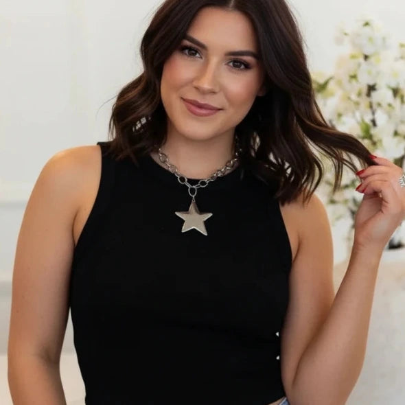 Star Necklace in Silver