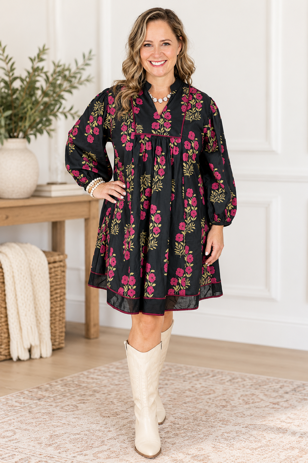 Darcy Floral Babydoll Dress