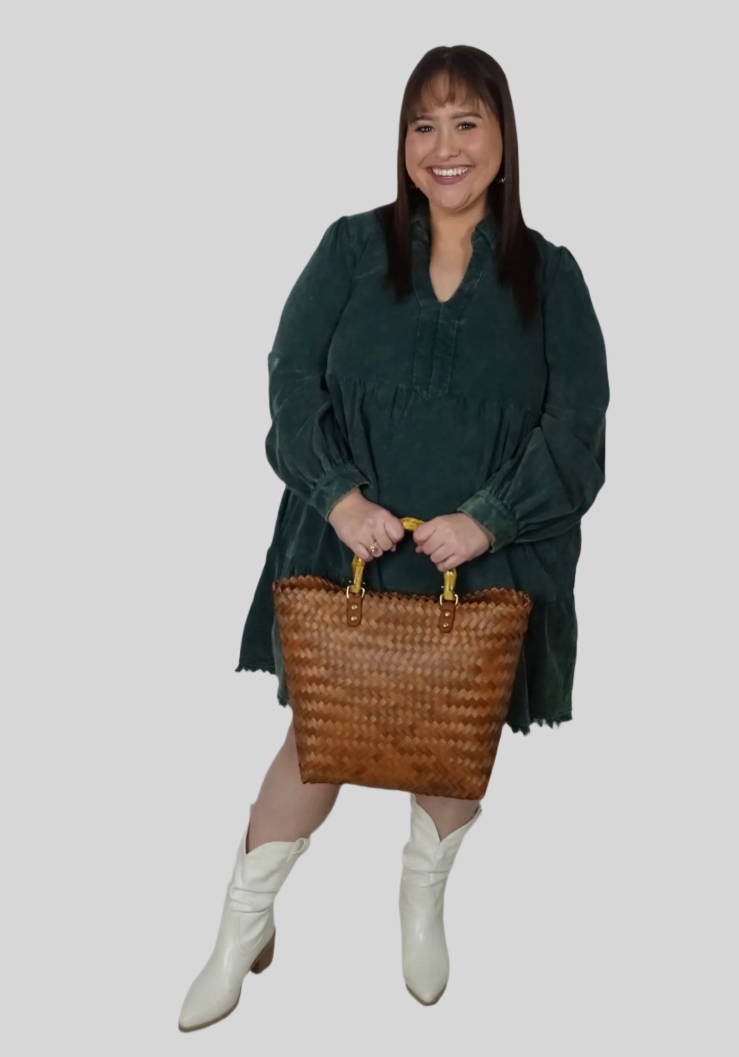 Roxanne Corduroy Dress - Curvy