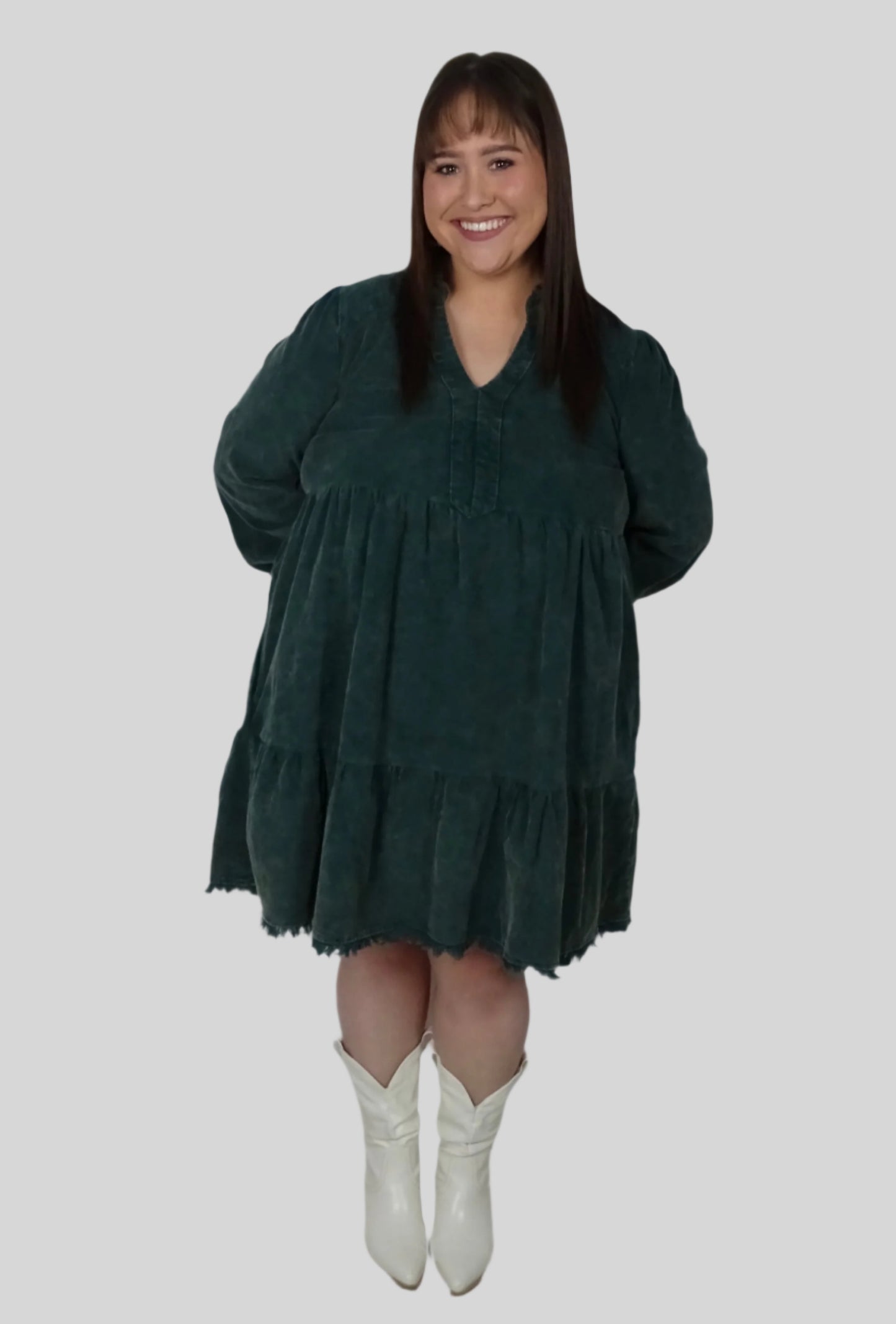 Roxanne Corduroy Dress - Curvy