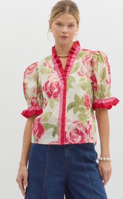 Lanie Floral Pullover Top