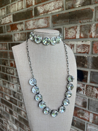 Renee Rhinestone Necklace Set