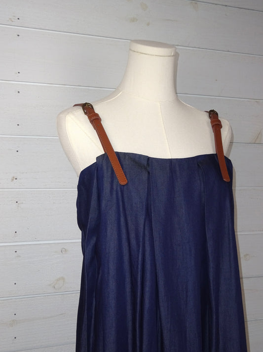 Lara Denim Dress with Straps