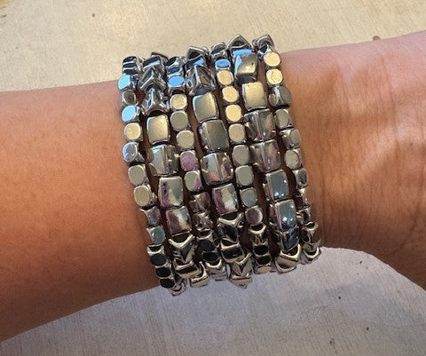 Silvie 7 Strand Bracelet