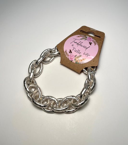 Chunky Silver Bracelet