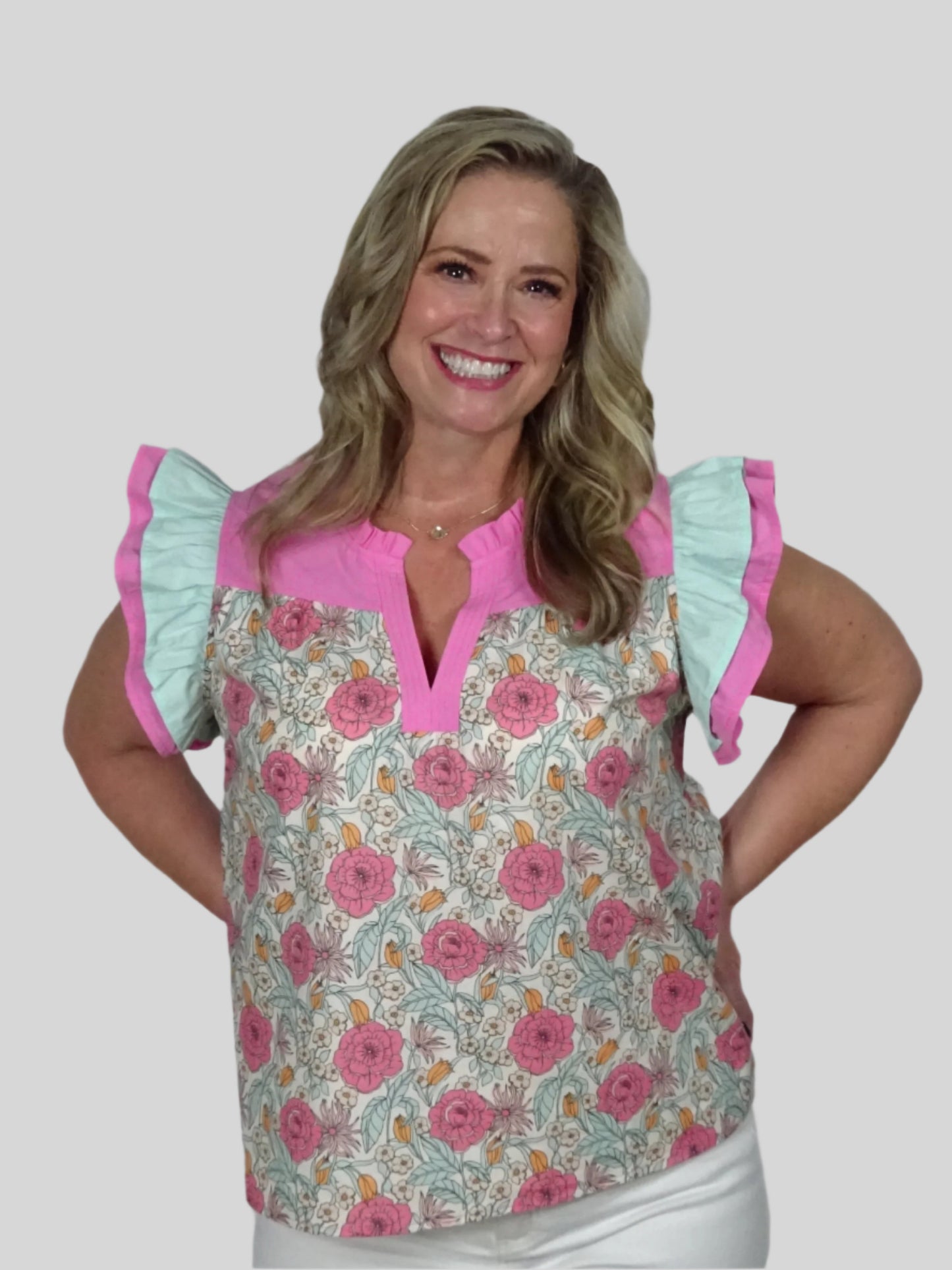 Debbie Ruffle Top