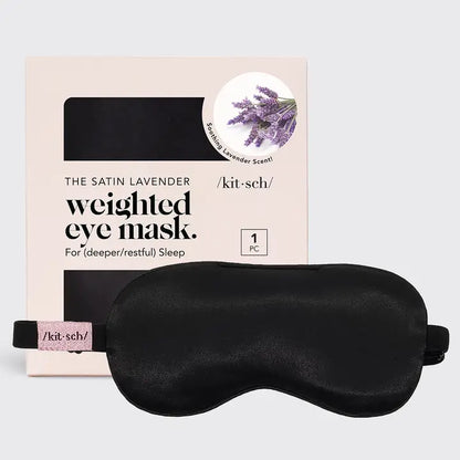 Weighted Satin Eye Mask (Lavender)