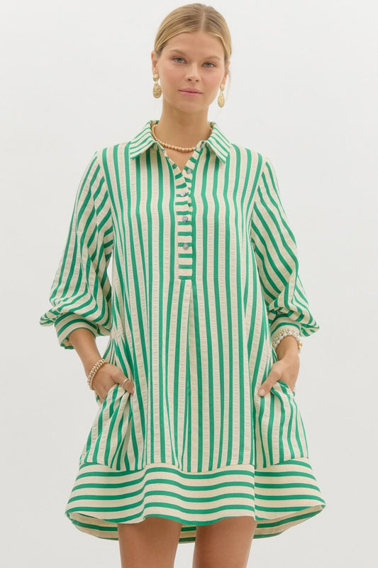 Landry Pullover Striped Dress