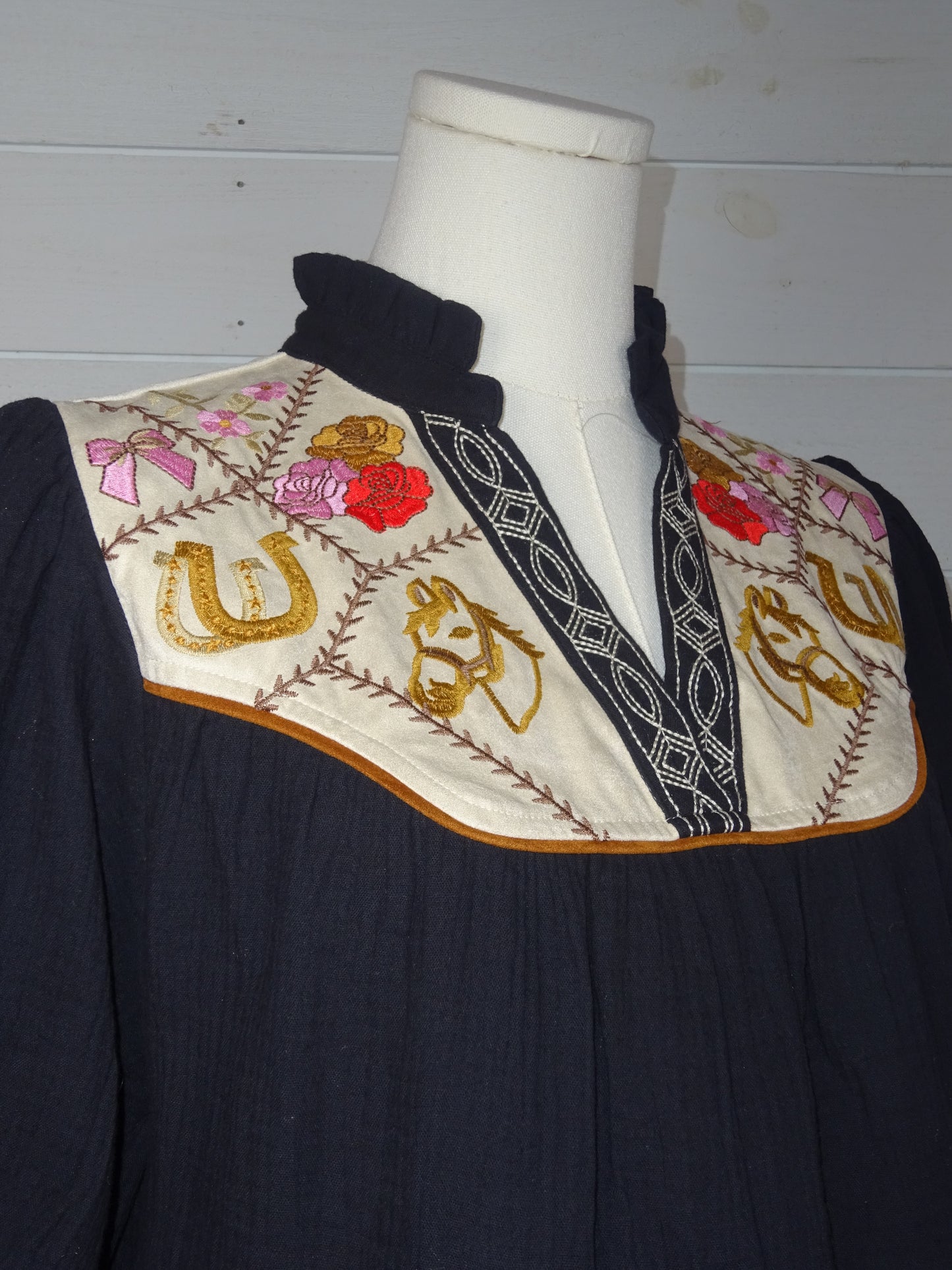 Rodeo Cowgirl Embroidered Top