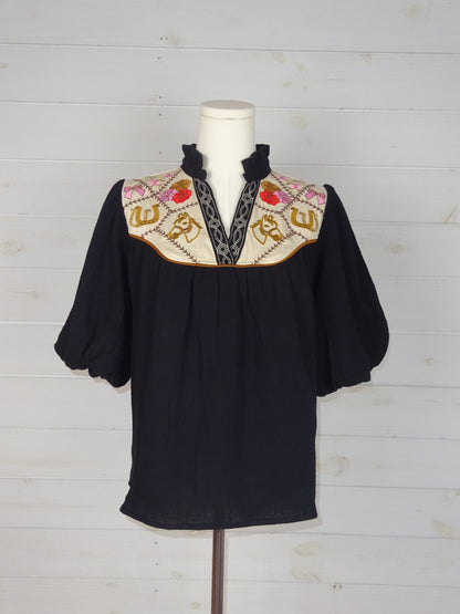 Rodeo Cowgirl Embroidered Top
