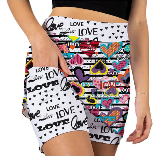 Love is in the Air Skort